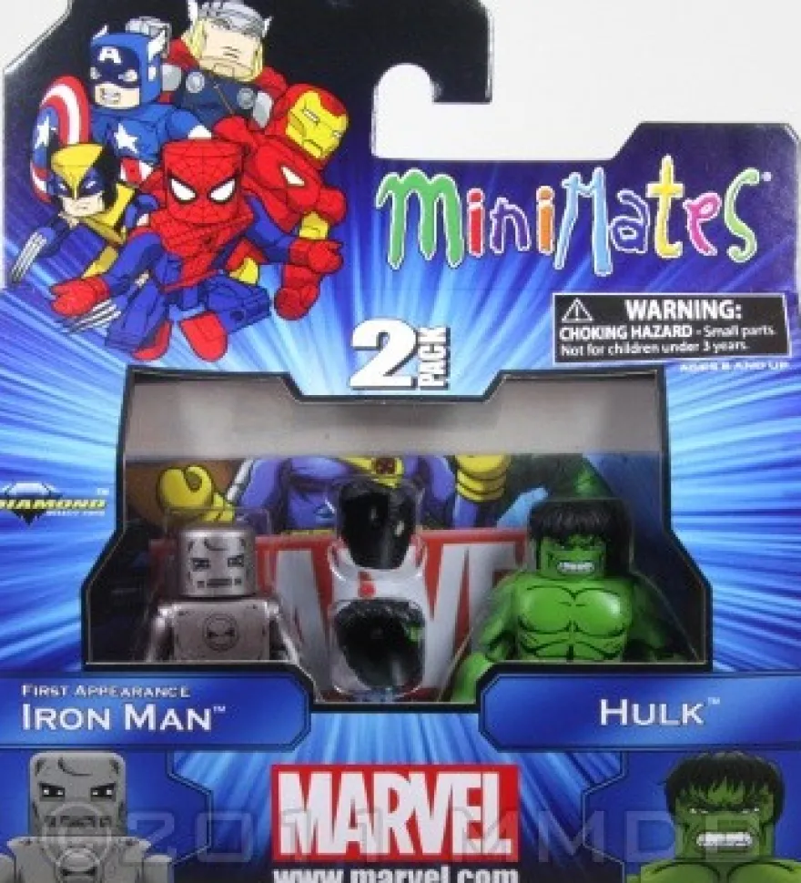 Marvel Minimates Series 41 First Appearance Iron Man & Hulk Minifiguren 2-Pack
