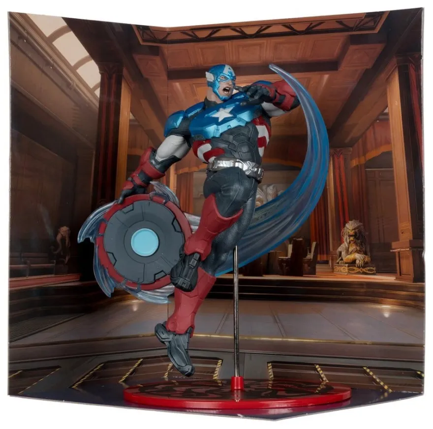 Marvel Rivals Collection 1/10 Actionfigur Captain America 20 cm