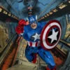 Marvel Wave 2 Captain America Captain America #100 1:10 Scale Posed Figure with Scene