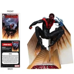 Marvel Wave 2 Spider-Man Miles Morales: Spider-Man #1 1:10 Scale Posed Figure with Scene
