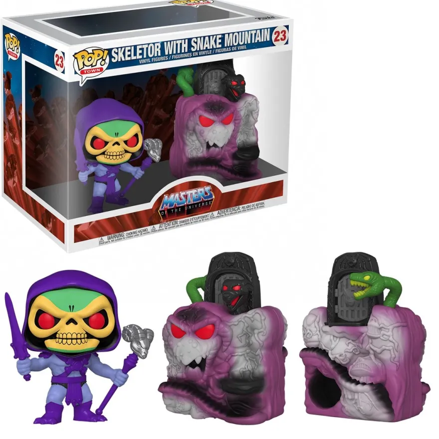 Masters of the Universe Funko Pop! Town Vinylfigur Skeletor with Snake Mountain