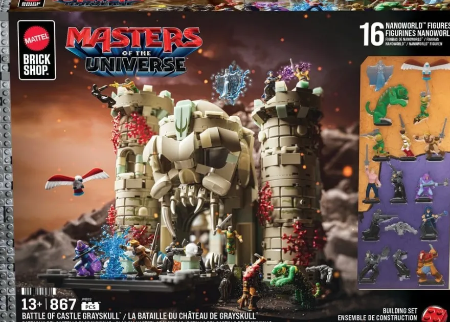 Masters of the Universe Mattel Brick Shop Bauset Castle Grayskull