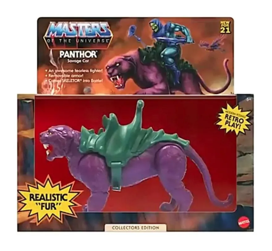 Masters of the Universe Origins 2021 Actionfigur Panthor (Flocked) Exclusive