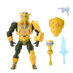Masters of the Universe x Transformers Actionfigur Bumblebee Armor Man-At-Arms Exclusive 14 cm