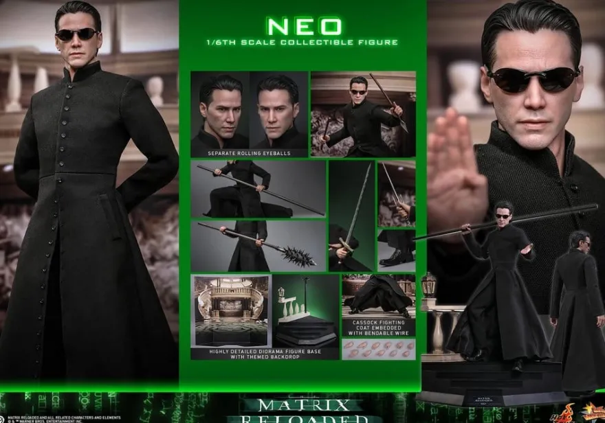 Matrix Movie Masterpiece Action Figur 1/6 Neo 31 cm