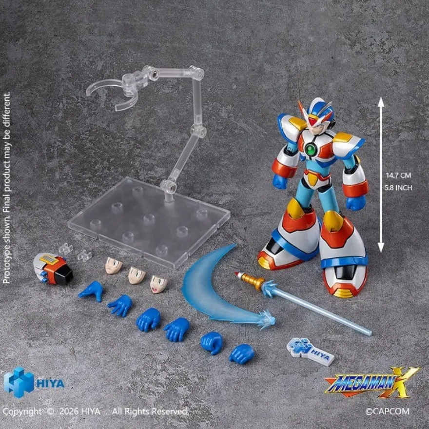 Mega Man Exquisite Basic Actionfigur X Max Armor 15 cm