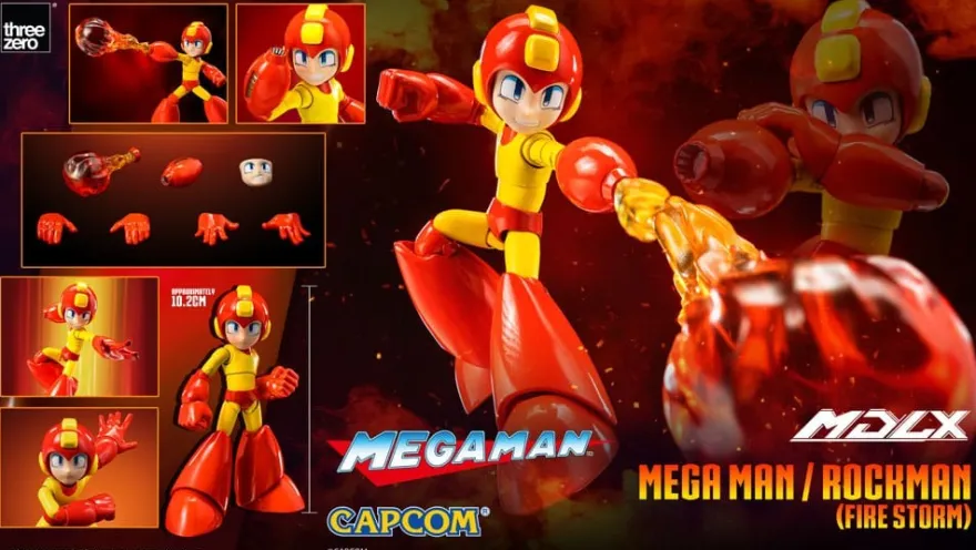 Mega Man MDLX Actionfigur Mega Man / Rockman (Fire Storm) 10 cm