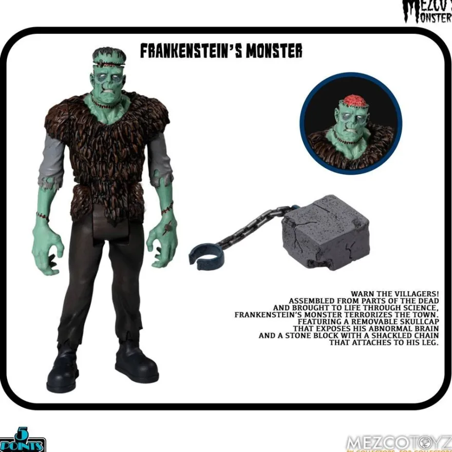 Mezco's Monsters '5 Points' Actionfiguren Tower of Fear Deluxe Box-Set