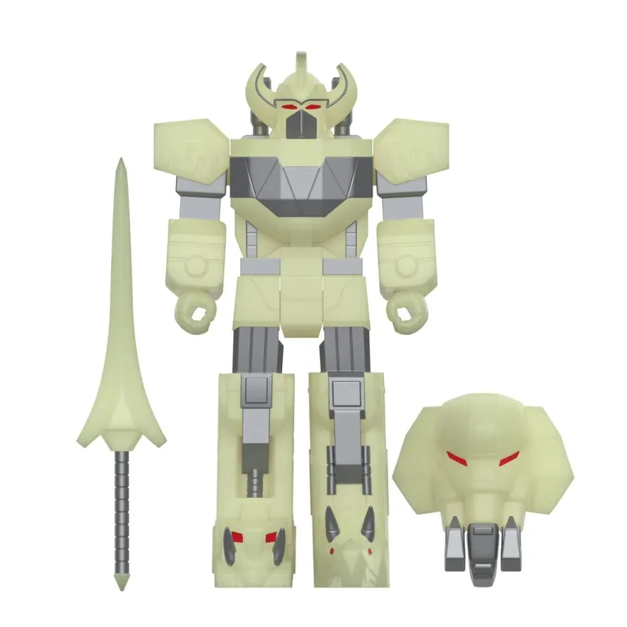 Mighty Morphin Power Rangers ReAction Actionfigur Megazord (Lightning Glow)