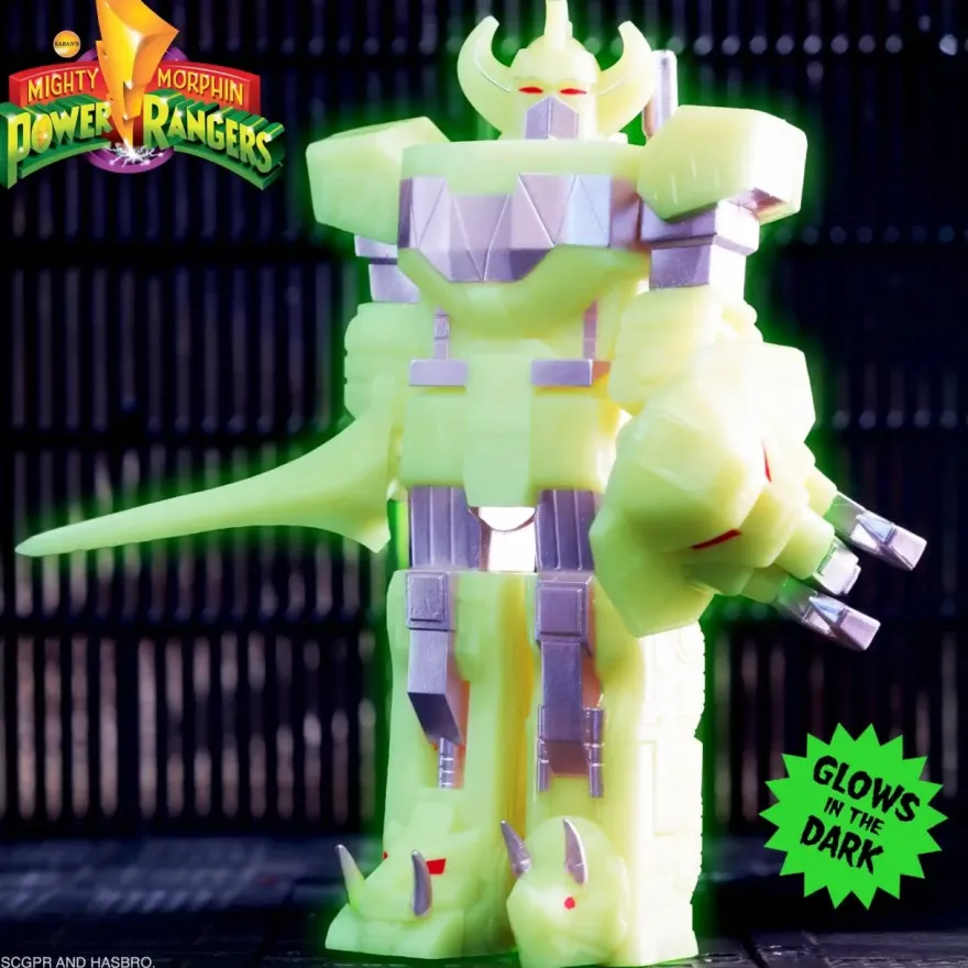 Mighty Morphin Power Rangers ReAction Actionfigur Megazord (Lightning Glow)