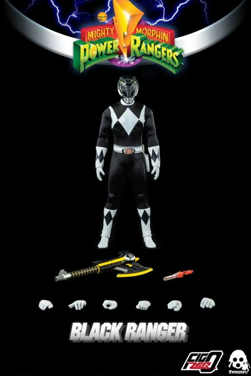 Mighty Morphin Power Rangers FigZero Actionfigur 1/6 Black Ranger