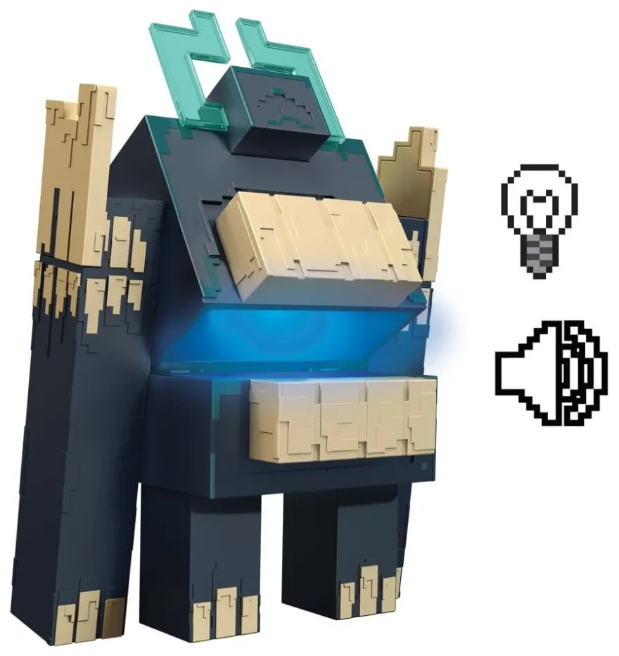 Minecraft Dungeons II Actionfigur mit Licht und Sound Twisted Warden