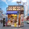Miniature House Model Kit Beika-cho Convenience Store 22 x 15 cm