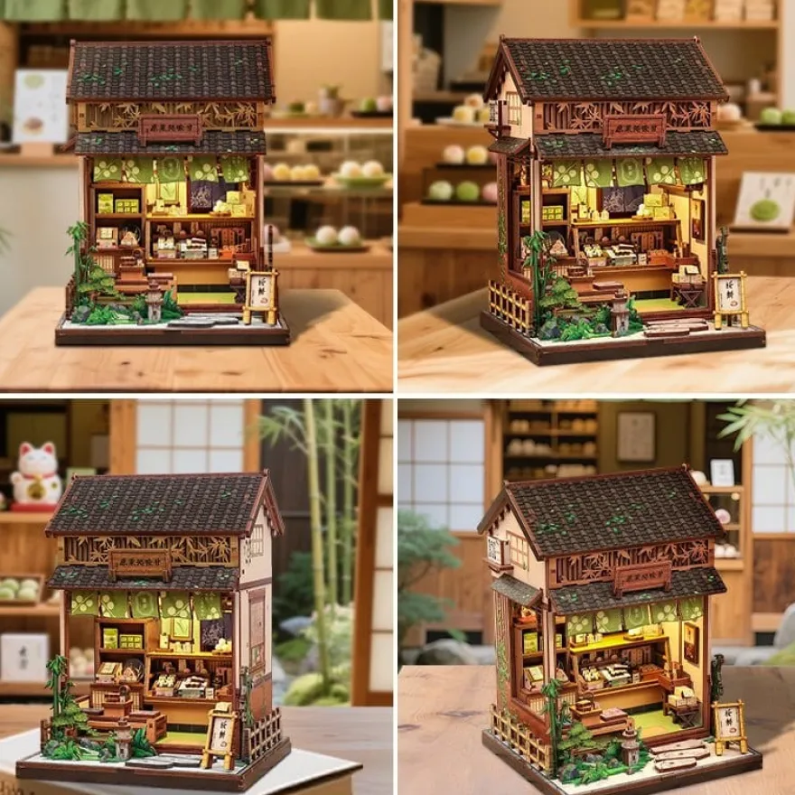 Miniature House Model Kit Kanmi-dokoro Kurihara 19 x 15 cm
