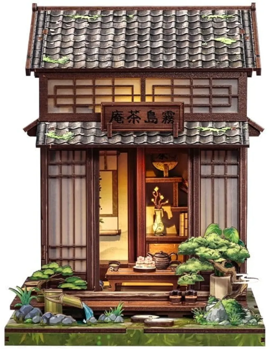 Miniature House Model Kit Kirishima Cha-an 19 x 14 cm