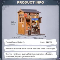 Miniature House Model Kit Morita-Ya 21 x 16 cm