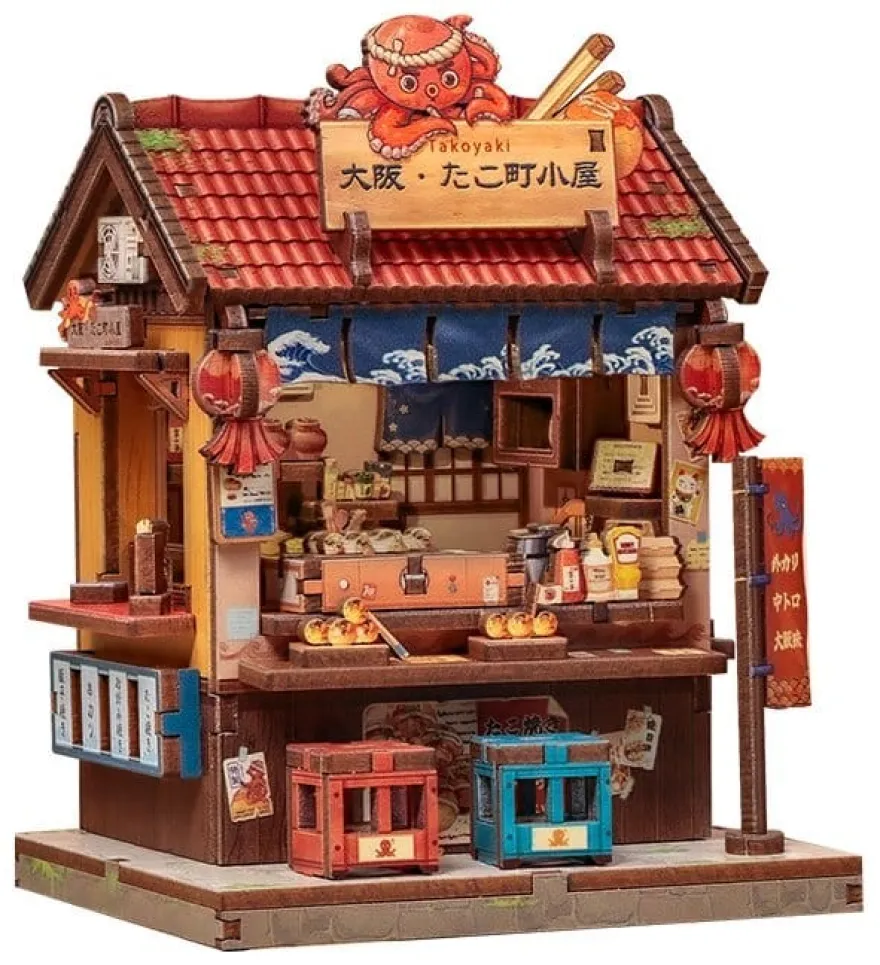 Miniature House Model Kit Osaka Takoyaki 12 x 9 cm