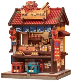 Miniature House Model Kit Osaka Takoyaki 12 x 9 cm