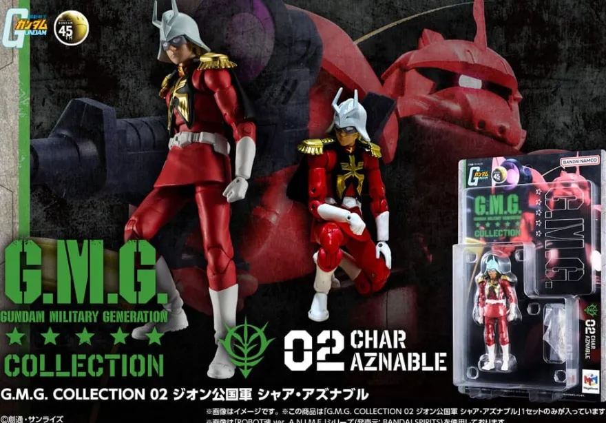 Mobile Suit Gundam G.M.G. Collection 02 Actionfigur Principality of Zeon Char Aznable 10 cm