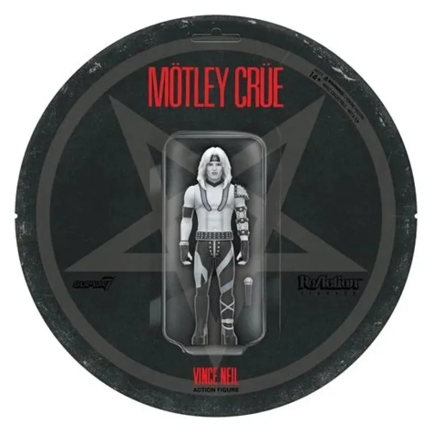 Motley Crue ReAction Figures Wave 2 Vince Neil (Shout At The Devil - Black & White)