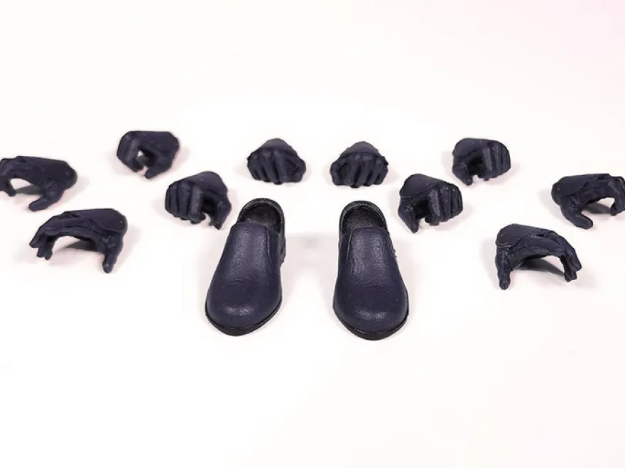 Mythic Legions: Illythia Zubehör-Set für Actionfiguren Gloved Hands & Feet (Black)