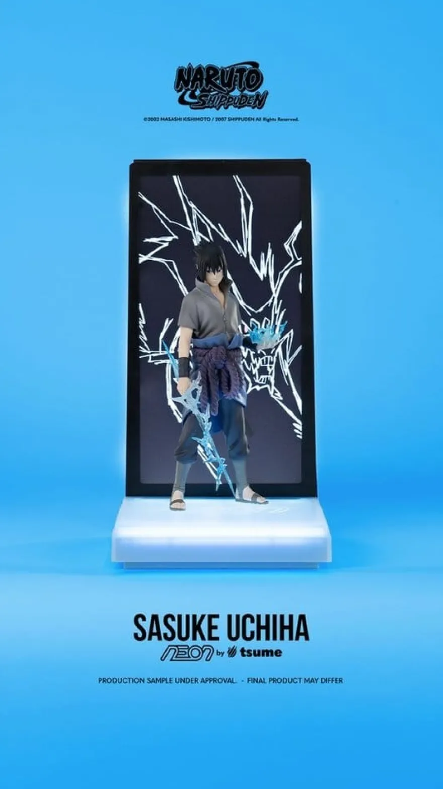 Naruto Neon Figur 1/9 Sasuke Uchiha 25 cm