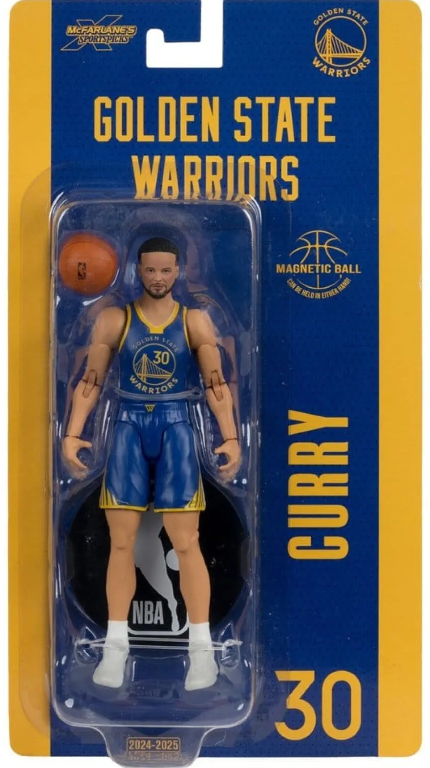 NBA SportsPicks Actionfigur Stephen Curry (Golden State Warriors) 15 cm
