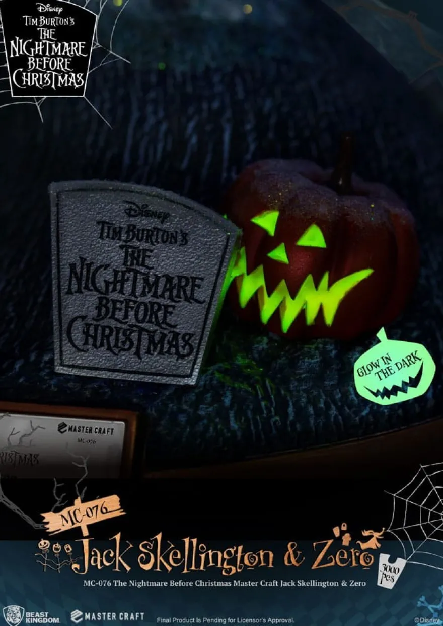 Nightmare before Christmas Master Craft Statue Jack Skellington & Zero 39 cm