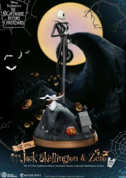 Nightmare before Christmas Master Craft Statue Jack Skellington & Zero 39 cm