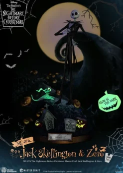 Nightmare before Christmas Master Craft Statue Jack Skellington & Zero 39 cm