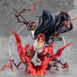 One Piece P.O.P SA-MAXIMUM PVC Statue Leader of Red Hair Pirates Red-Haired Shanks Kamusari 25 cm