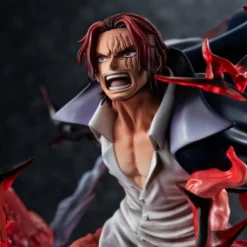One Piece P.O.P SA-MAXIMUM PVC Statue Leader of Red Hair Pirates Red-Haired Shanks Kamusari 25 cm