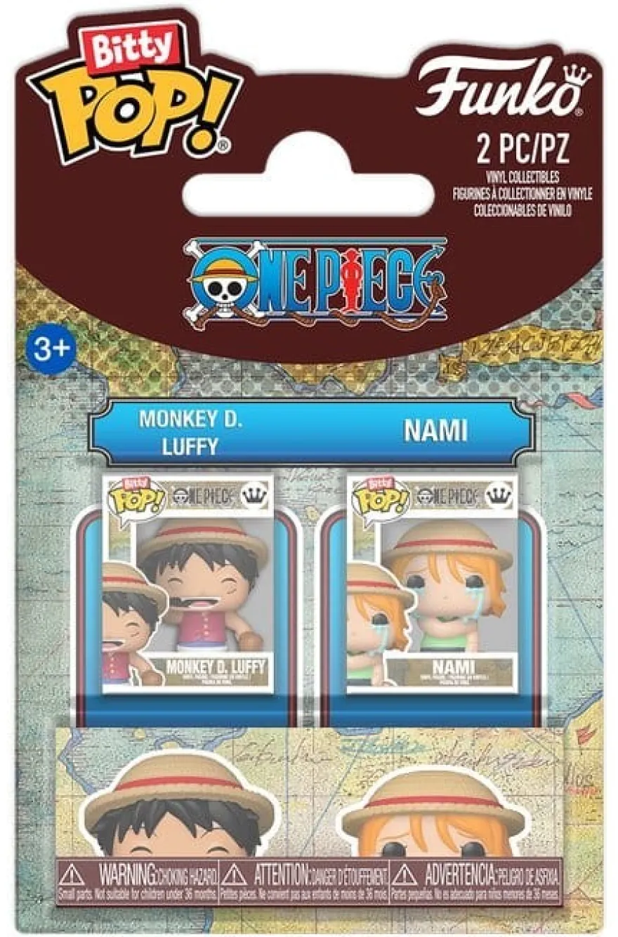 One Piece POP! Vinyl Figuren 2er-Pack Monkey D. Luffy & Nami 2 cm