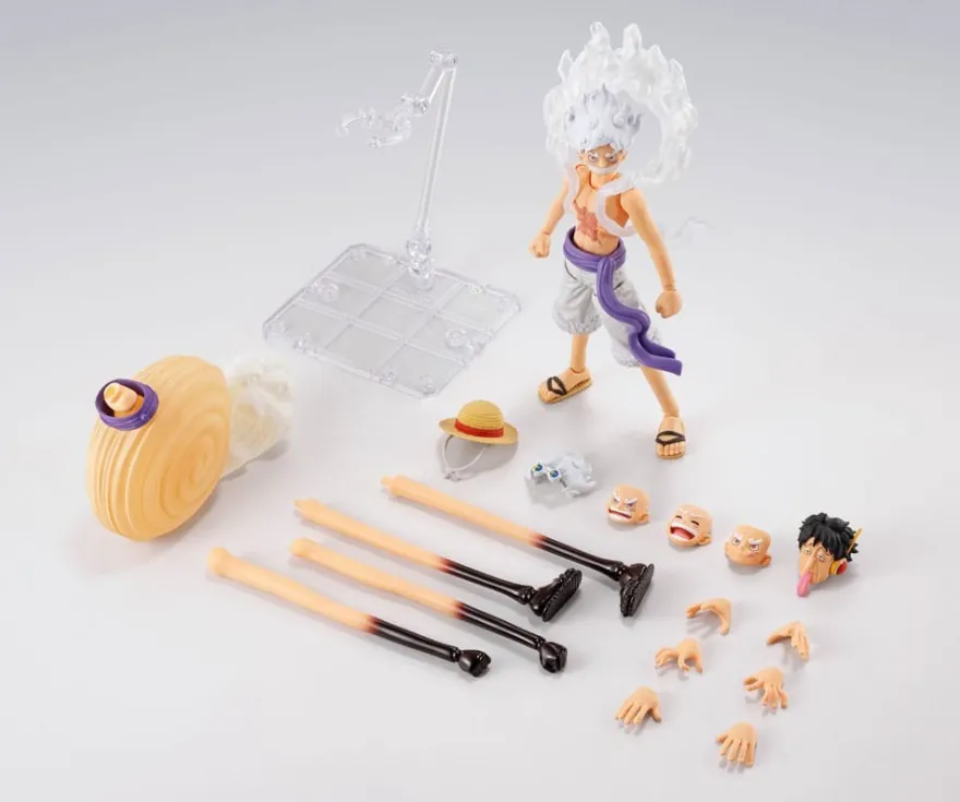 One Piece S.H.Figuarts Actionfigur Monkey D. Luffy Gear 5 -Future Island Egghead- 15 cm