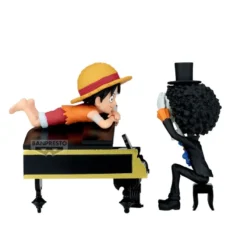 One Piece WCF Log Stories PVC Statue Luffy & Brook 8 cm