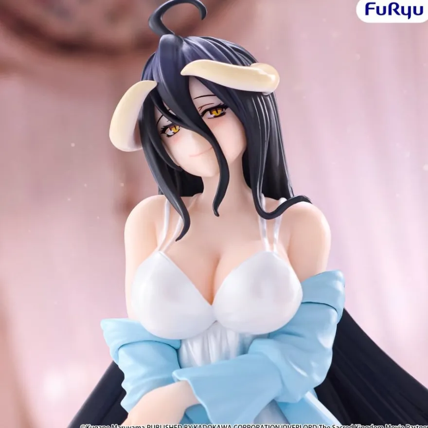 Overlord Noodle Stopper PVC Figur Albedo Loungewear Pearl White Ver. 12 cm