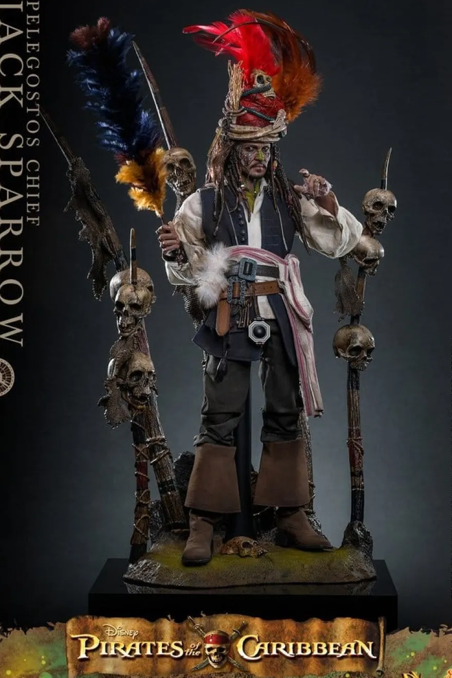 Pirates of the Caribbean - Fluch der Karibik 2 DX Actionfigur 1/6 Pelegostos Chief Jack Sparrow
