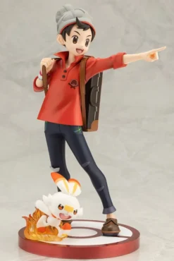 Pokémon ARTFXJ Statue 1/8 Victor & Hopplo 21 cm