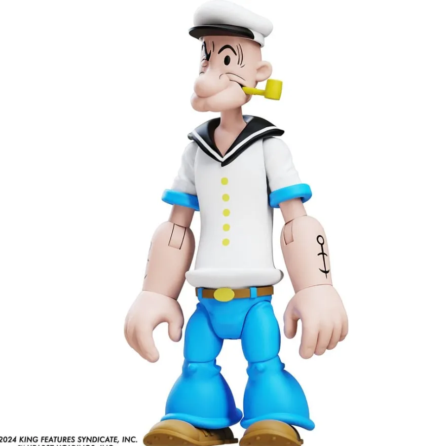 Popeye Actionfigur Wave 03 Popeye 1st Appearance White Shirt