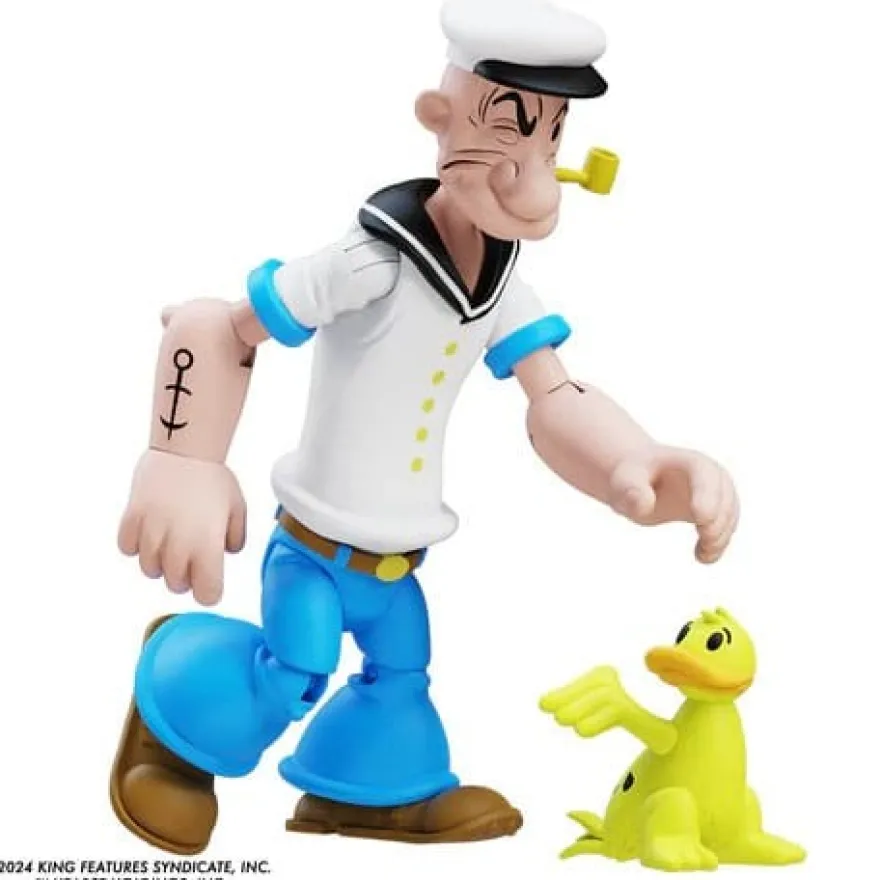 Popeye Actionfigur Wave 03 Popeye 1st Appearance White Shirt