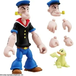 Popeye Actionfigur Wave 03 Popeye 1st Appearance Black Shirt