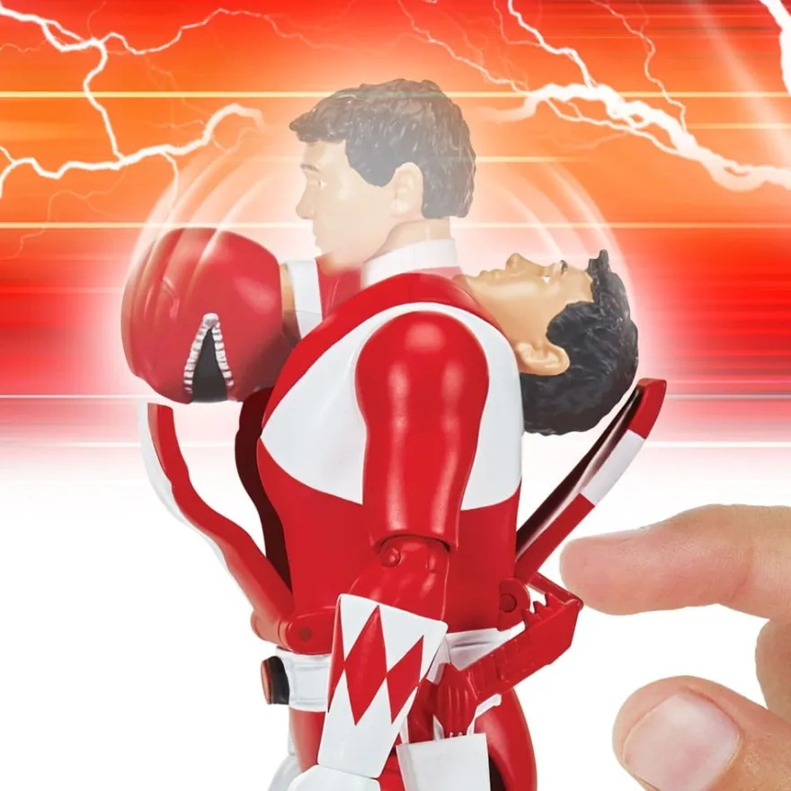 Power Rangers Actionfigur Auto-Morphin Red Ranger 12 cm