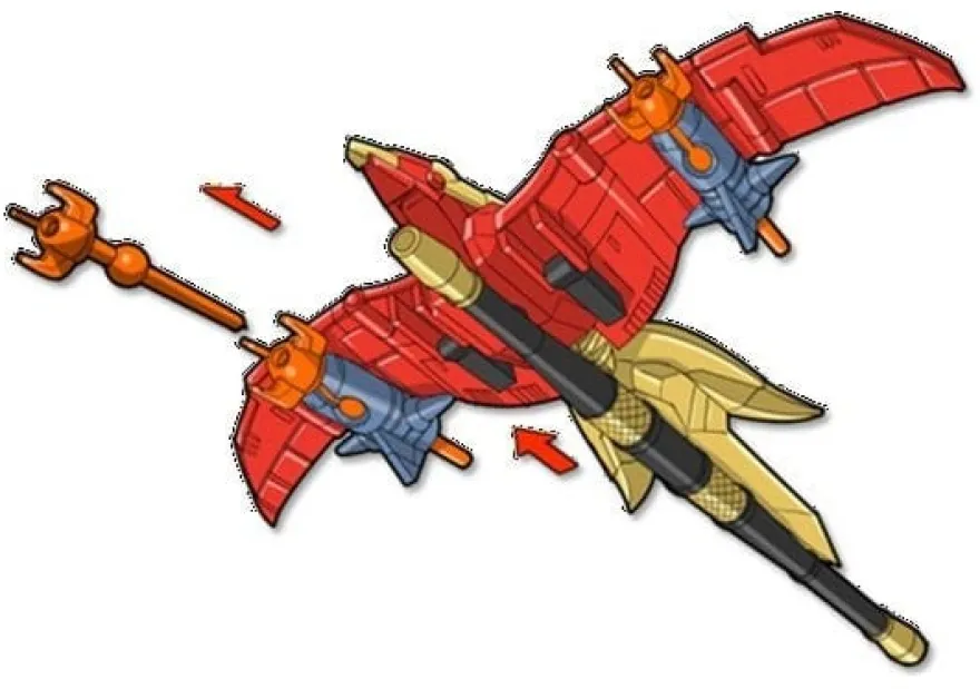 Power Rangers Thunderzord Actionfigur Firebird