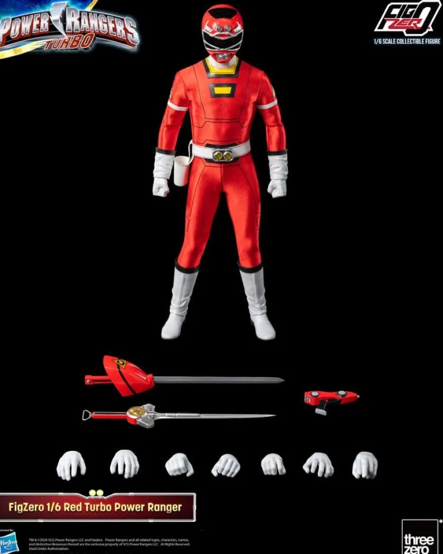 Power Rangers Turbo FigZero Actionfigur 1/6 Red Turbo Power Ranger 30 cm