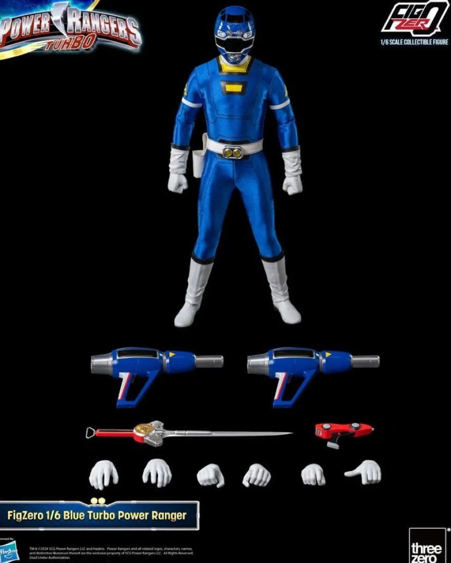 Power Rangers Turbo FigZero Actionfigur 1/6 Blue Turbo Power Ranger 30 cm