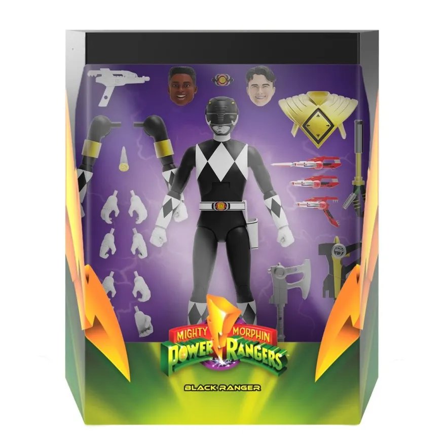 Power Rangers Ultimates Actionfigur Mighty Morphin Black Ranger