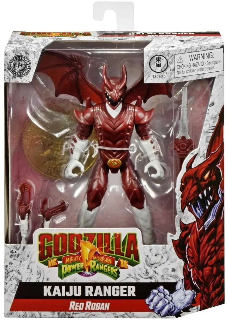 Power Rangers x Godzilla Actionfigur Red Rodan