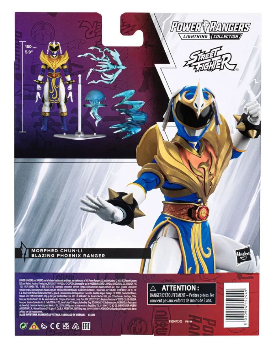 Power Rangers x Street Fighter Lightning Collection Actionfigur Morphed Chun-Li Blazing Phoenix Rang