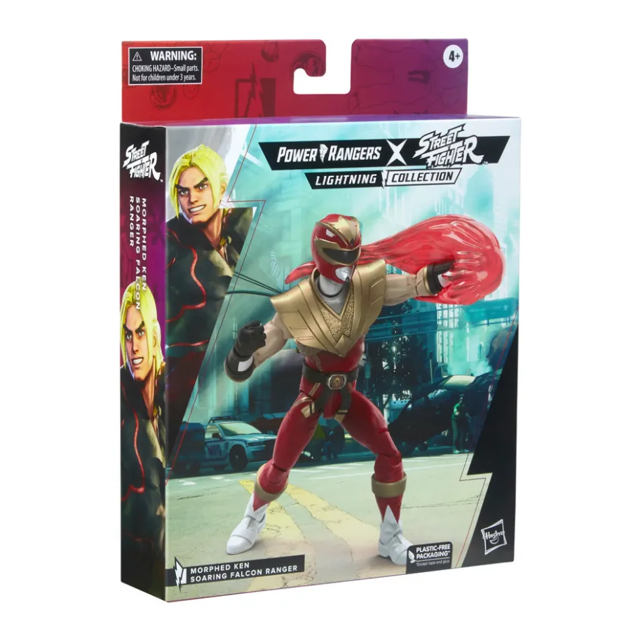 Power Rangers x Street Fighter Lightning Collection Actionfigur Morphed Ken Soaring Falcon