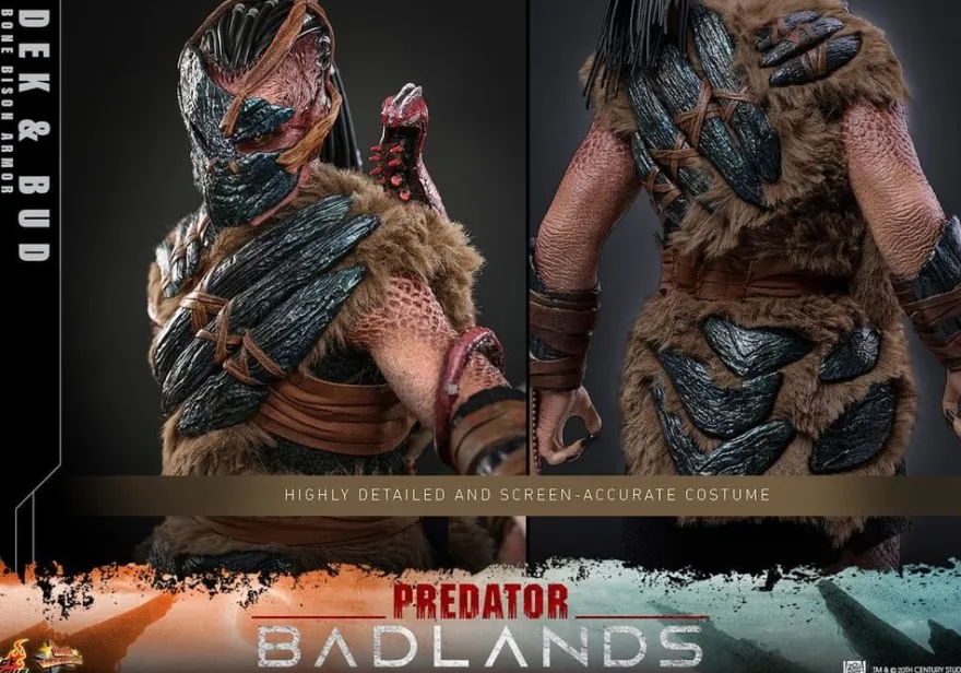 Predator: Badlands Movie Masterpiece Actionfiguren 2er-Pack 1/6 Dek (Bone Bison Armor) and Bud 31 cm